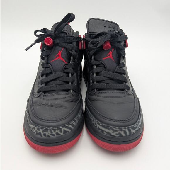 Nike Air Jordan Spizike Low Basketball Shoes Sneakers Black/Red Size US6Y EU38.5 - Picture 2 of 11